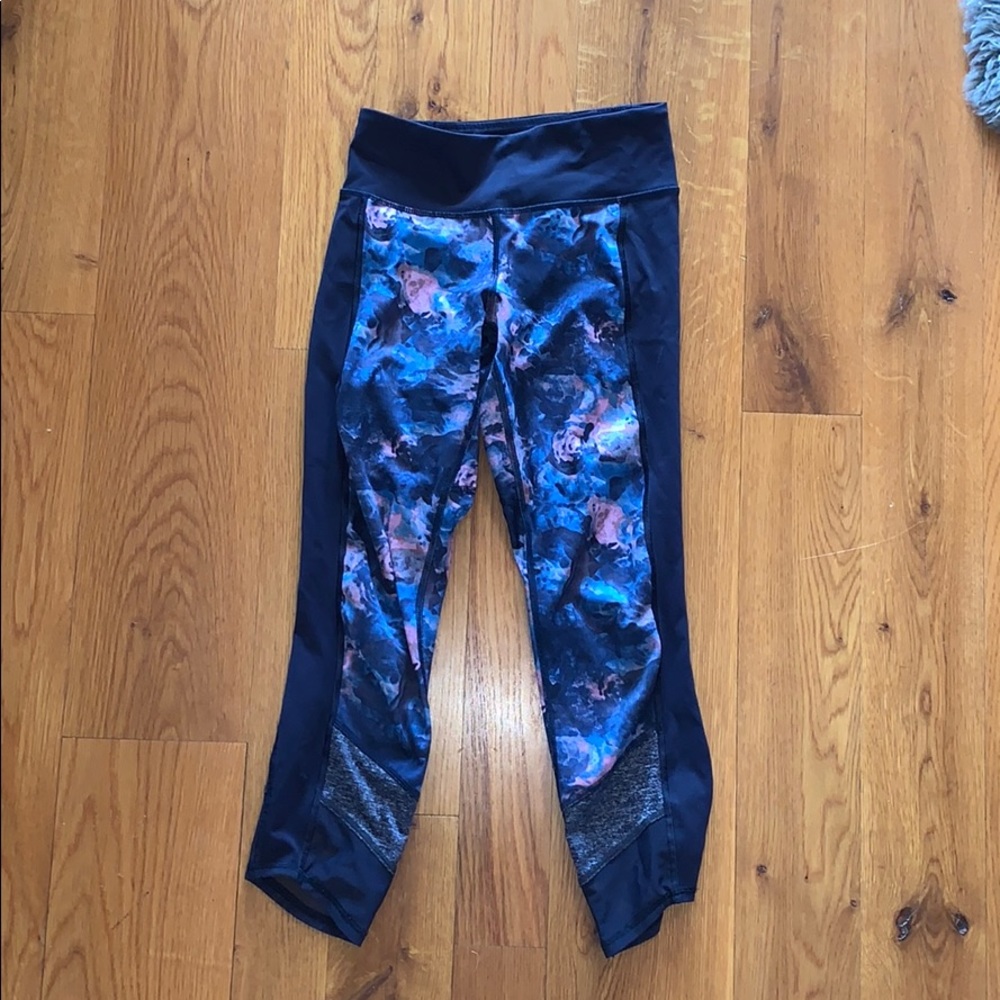 Floral Lululemon Crop Leggings